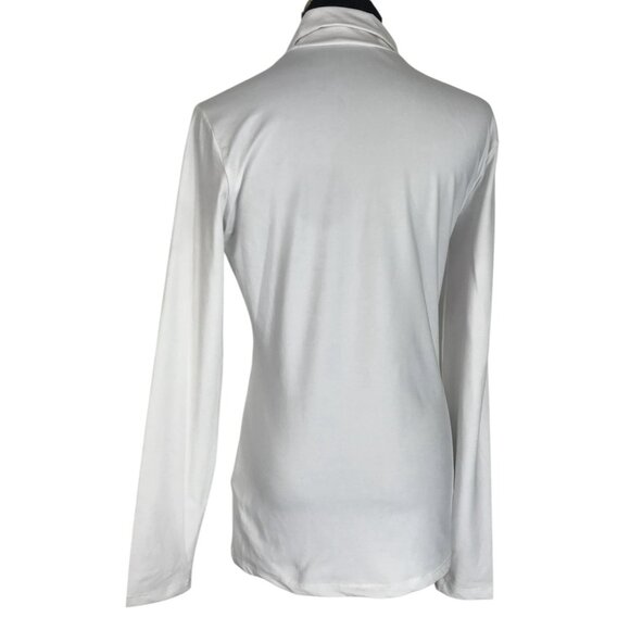 Conte Of Florence Turtleneck Wonens Size Medium White Embellished Apres Ski - Picture 4 of 15